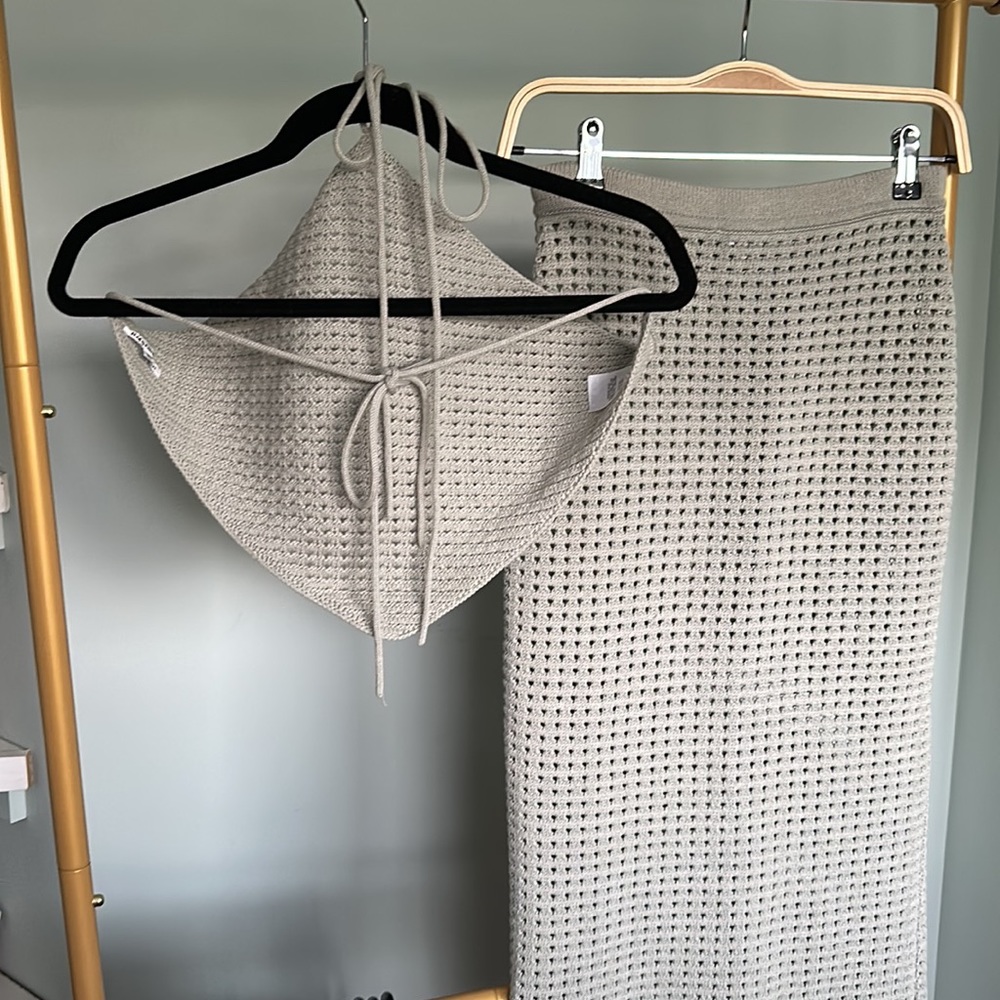 Reformation Woven Knit Two Piece Set - Picture 3 of 8